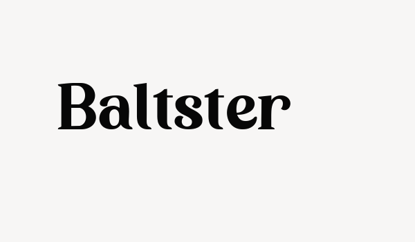 Baltster Font