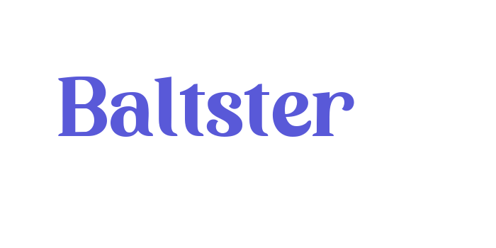 Baltster Font