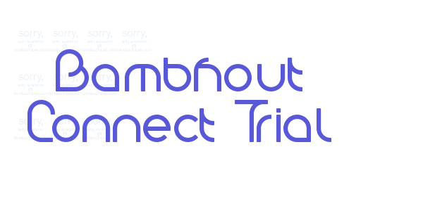 Bambhout Connect Trial font free