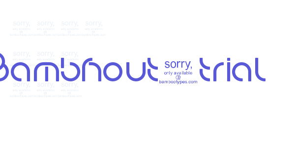 Bambhout_trial font free