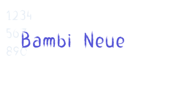 Bambi Neue font free