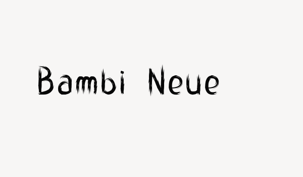 Bambi Neue Font