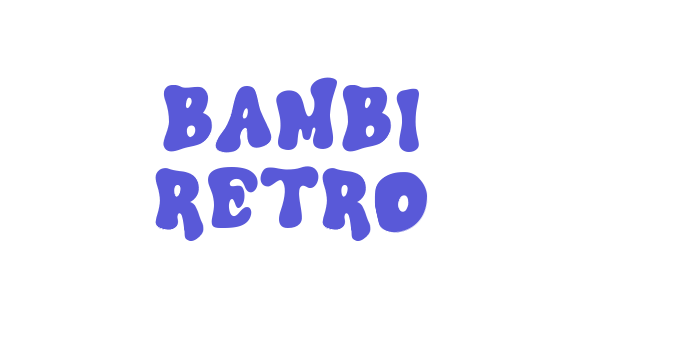 Bambi Retro Font Download