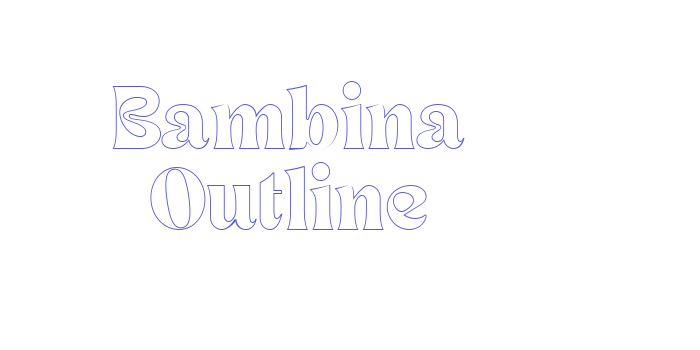 Bambina Outline Font Download