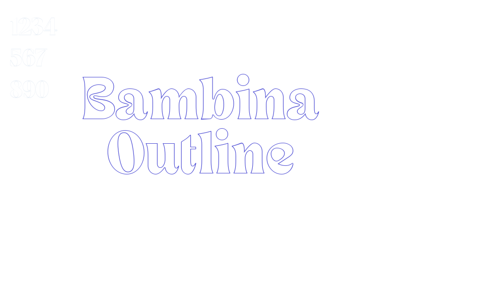 Bambina Outline-font-download