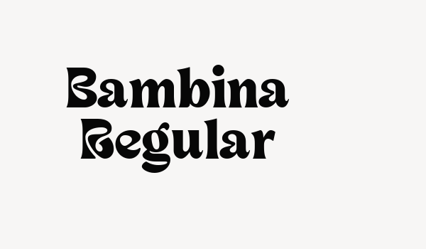 Bambina Regular Font