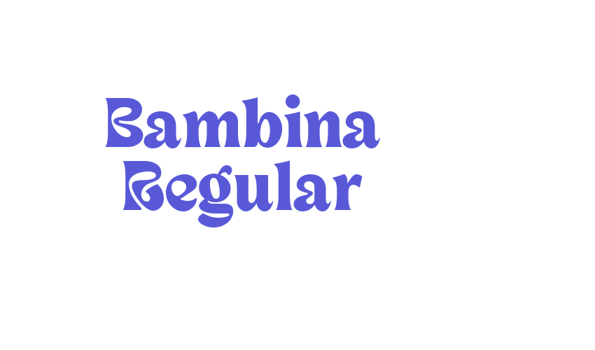 Bambina Regular Font Download