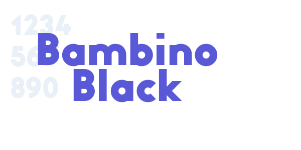 Bambino Black font