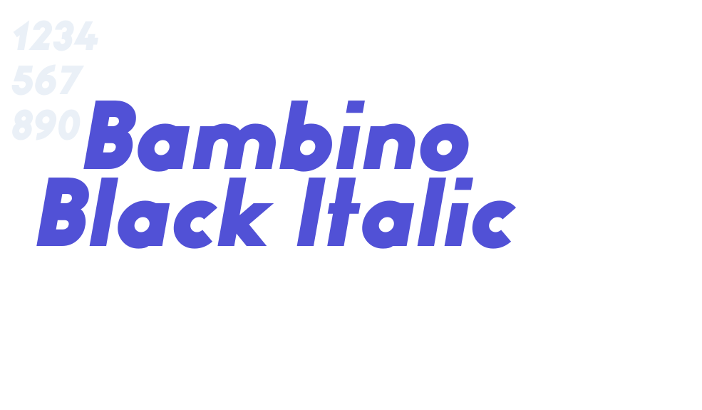 Bambino Black Italic-font-download