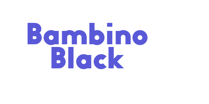 Bambino Black Font Download