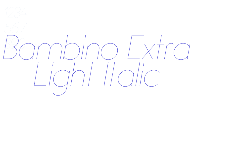 Bambino Extra Light Italic-font-download