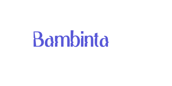 Bambinta Font Download