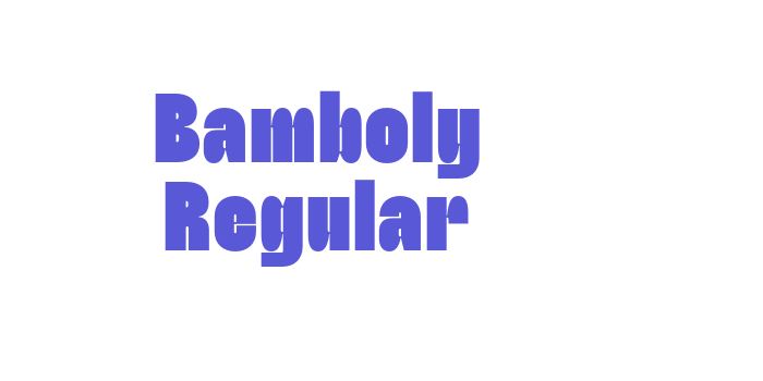 Bamboly Regular Font Download