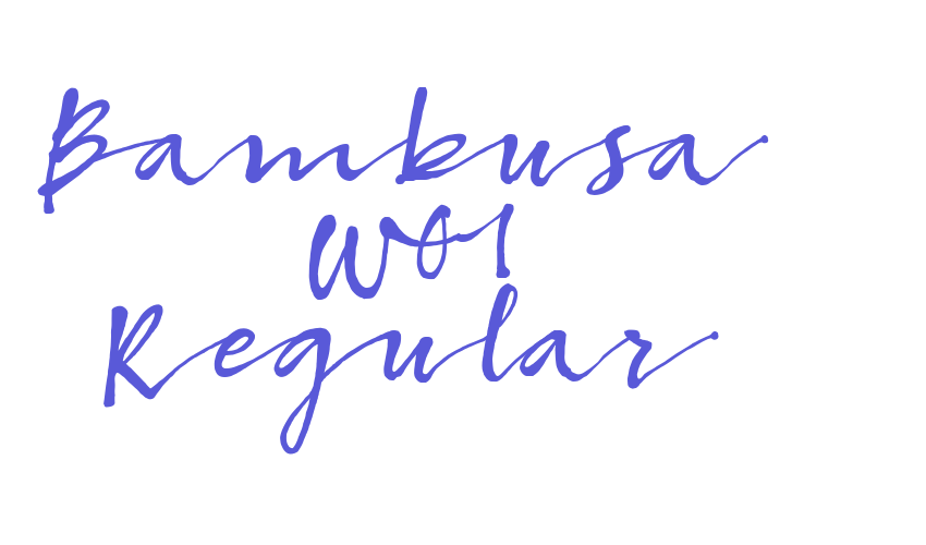 Bambusa W01 Regular Font