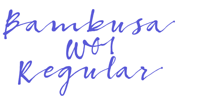 Bambusa W01 Regular Font Download