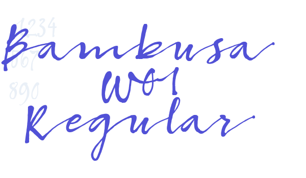 Bambusa W01 Regular font download