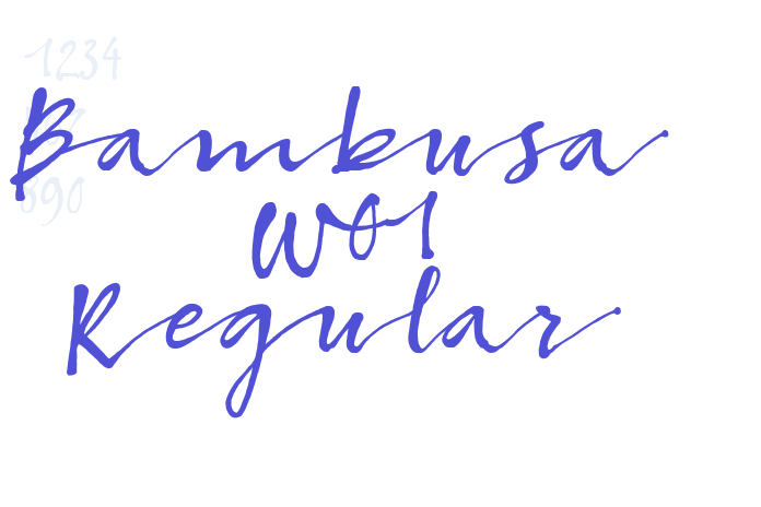 Bambusa W01 Regular font download