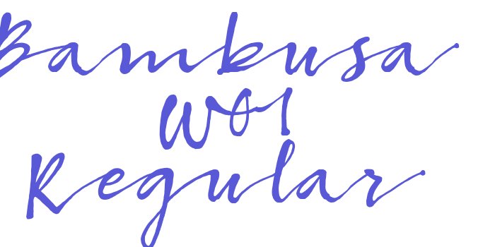 Bambusa W01 Regular Font