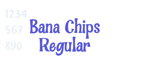 Bana Chips Regular font