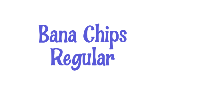 Bana Chips Regular Font Download