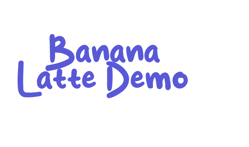 Banana Latte Demo Font Download