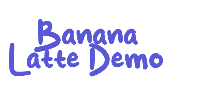 Banana Latte Demo Font Download