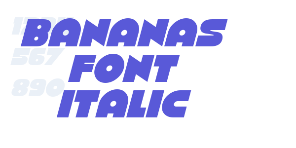 Bananas Font Italic font free