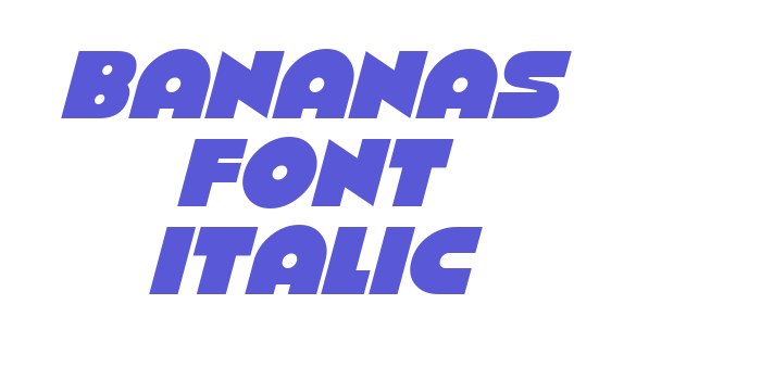 Bananas Font Italic Font Download