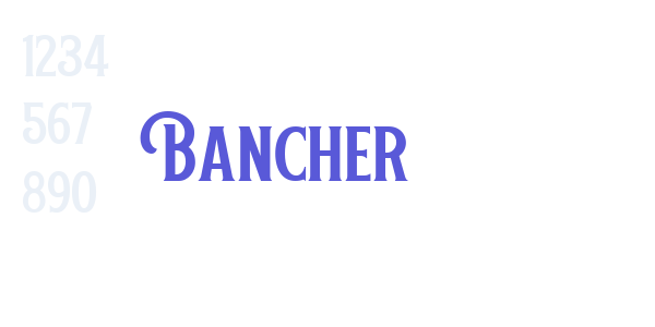 Bancher font free