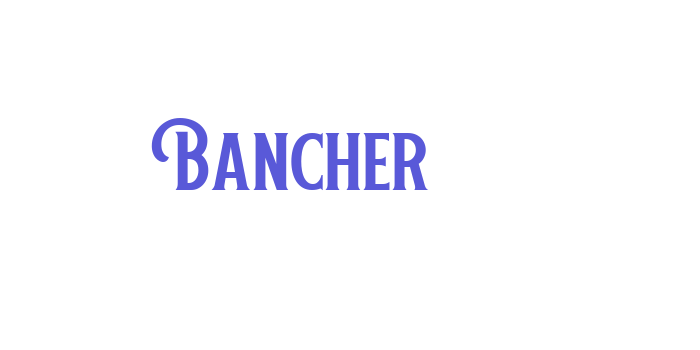 Bancher Font Download