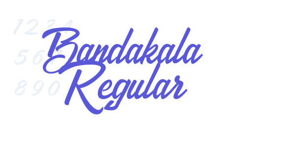 Bandakala Regular font free