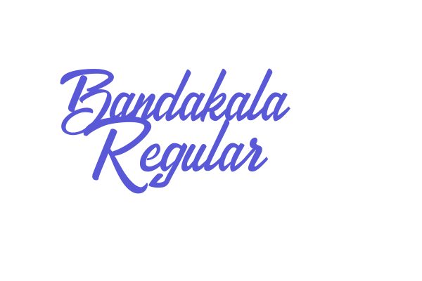 Bandakala Regular Font