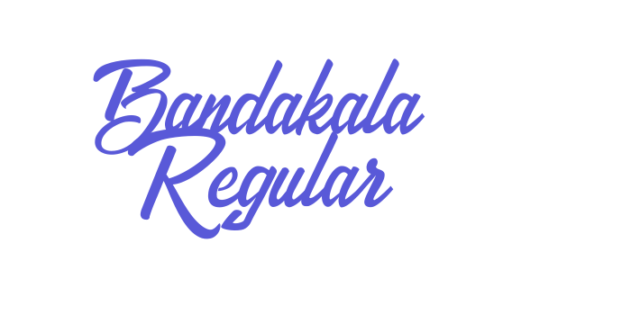 Bandakala Regular Font Download