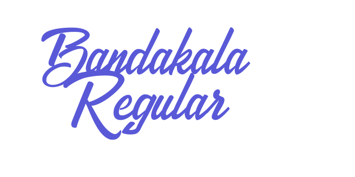 Bandakala Regular Font