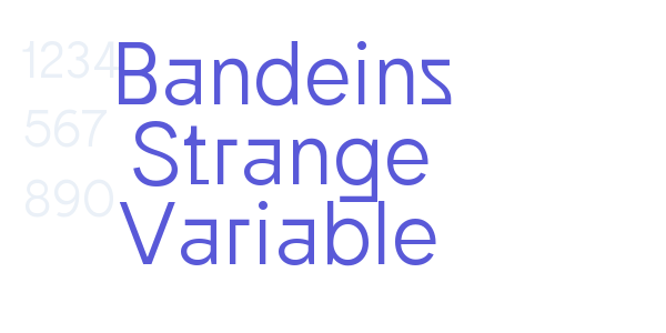 Bandeins Strange Variable font free