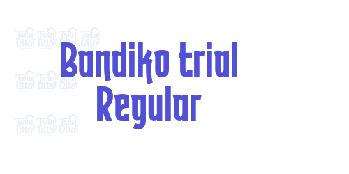 Bandiko trial Regular-font-download