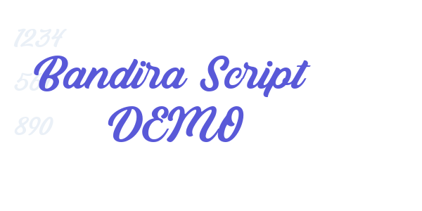 Bandira Script DEMO font free