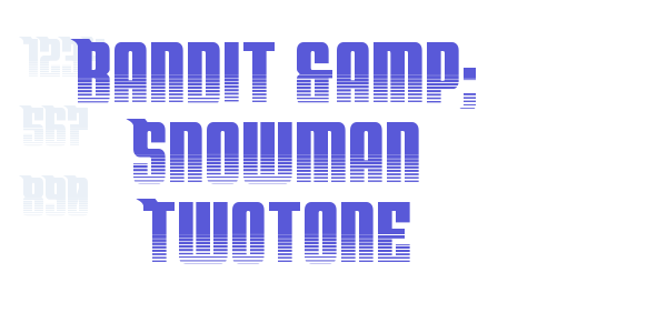 Bandit & Snowman Twotone font