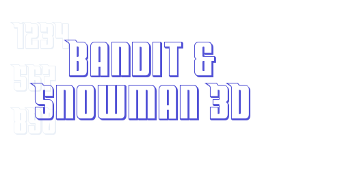 Bandit & Snowman 3D-font-download