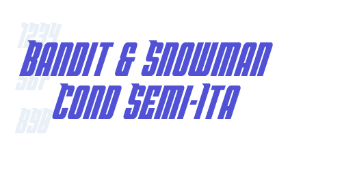 Bandit & Snowman Cond Semi-Ita-font-download
