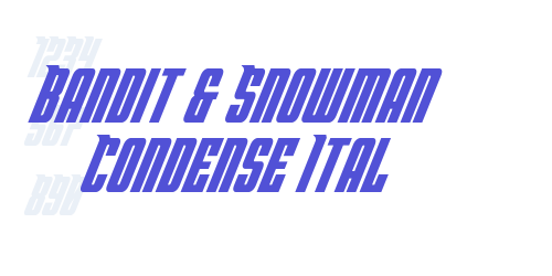 Bandit & Snowman Condense Ital-font-download