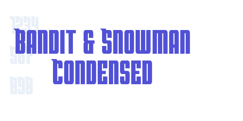 Bandit & Snowman Condensed-font-download