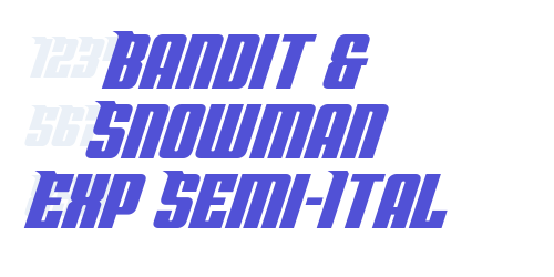 Bandit & Snowman Exp Semi-Ital-font-download