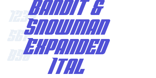 Bandit & Snowman Expanded Ital-font-download