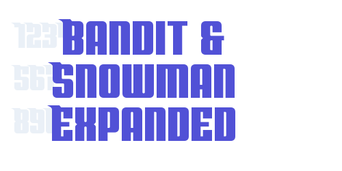 Bandit & Snowman Expanded-font-download