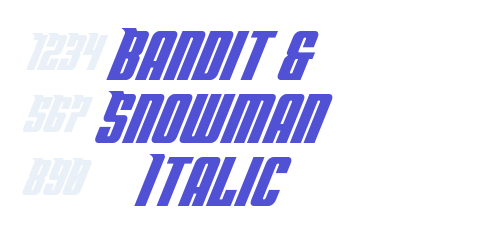 Bandit & Snowman Italic-font-download