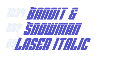 Bandit & Snowman Laser Italic-font-download