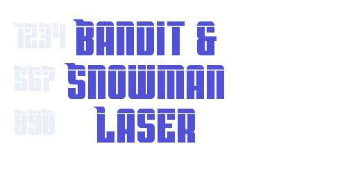 Bandit & Snowman Laser-font-download