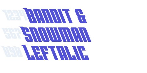 Bandit & Snowman Leftalic-font-download