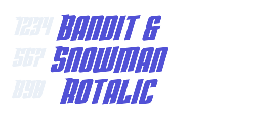 Bandit & Snowman Rotalic-font-download